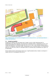 Situasjonsplan som viser bygningens plassering i forhold til nabolag, veier og innkjøringsområder for lastebil.