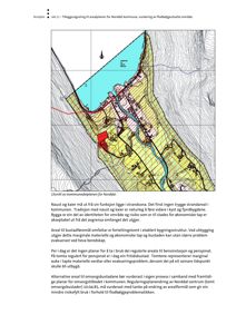Situasjonsplan (utsnitt) som viser tomtens beliggenhet i forhold til kyst, strand og elv, med overlappende arealreguleringer.