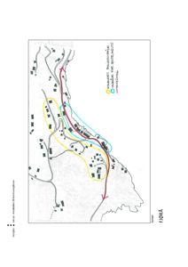 Kart over området Fjorå som viser eksisterende bebyggelse og planlagte områder for utvidelse.