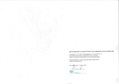 Situasjonsplan (reguleringsplan) for hyttefeltet Hagardsjellene på Jamtegard.