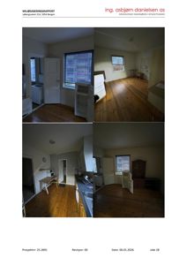 Fotografi av et interiør (kitchen/living area) med tre paneler