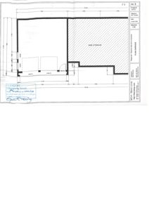 Plantegning av etasjeplan for en garasje (PLAN GARASJE) med angitte mål og romfordeling.