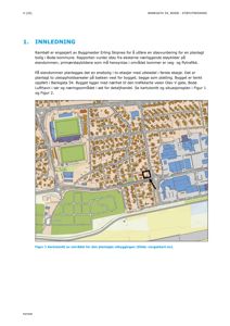 Kartutsnitt (situasjonsplan) som viser eiendommen Bankgata 54 i Bodø, omgivende bebyggelse, veier og nabolagsstruktur.