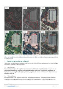Historiske flyfoto av et område (Solgaard Skog) fra 1955 til 2025 som viser utviklingen av bruken av jorda.