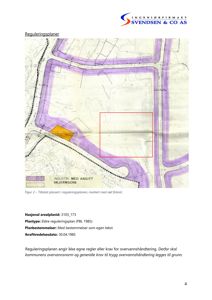 Bildet viser en situasjonsplan (reguleringsplan) med markerte arealer, veier og soner.