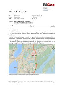 Oversiktskart over Moss kommune som viser lokalisering av tomta Solgaard Skog 3.