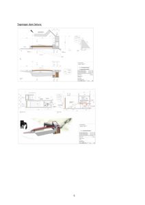 Teknisk tegning som viser detaljerte snitt og konstruksjonsdetaljer for en dam (Selura).