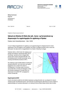 En situasjonsplan som viser plassering av et flytekaianlegg (gult) i forhold til reguleringsformål og vanndrag.