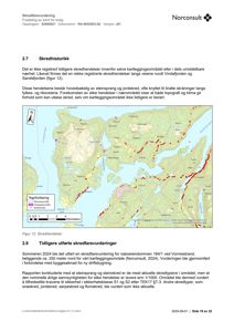Kart som viser skredhendelser i et område rundt Vindafjorden og Sandsfjorden, med tegnforklaring for fareområder og kartleggingsområde.