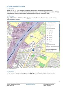 Et kart over et område (Kjeller, Kjølbekk) som viser flomkartlegging og fareområder.