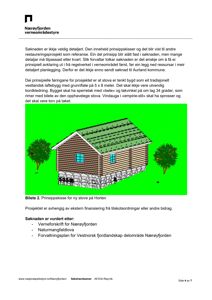 Prinsippskisse (illustrasjon) av en planlagt stue på Horten, inkludert vindauge og takkonstruksjon.