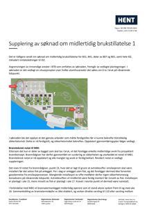Situasjonsplan som viser utomhusarealer, bygningers plassering (A, B, F, J, L) og en planlagt fiskeanlegg.
