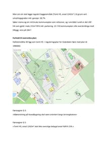 Situasjonsplan som viser tomt H5 i Grøndalen Søre med bygningsspor, garasje og nabolag.