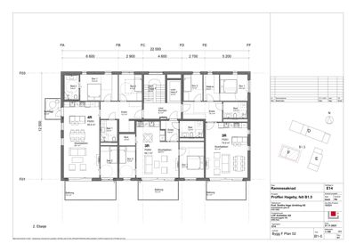 Etasjeplan for 2. etasje som viser romfordeling, stueplassering og inngangspunkter.