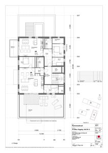 Etasjeplan for 4. etasje som viser romfordeling, stue, soverom og terrasse.