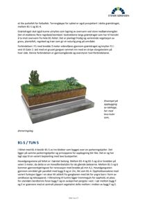 Fotografi av et eksempel på oppbygging av takhage med leca-kuler og dreneringslag.