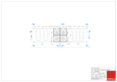 Etasjeplan (Bod) med romfordeling, mål og orientering.