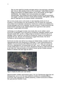 Et flyfoto av en tomt med en liten bygning i bakgrunnen, som illustrerer et punkt i teksten.