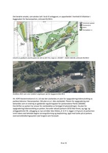 Et skråfoto fra 2021 som viser etablering av vegetasjon sør for byggeområde B9.6.