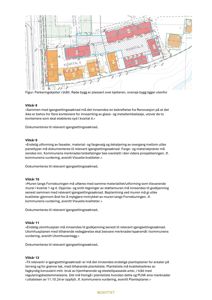 Situasjonsplan som viser plassering av bygninger (røde og oransje blokker) i forhold til kjelleren (blått) og omgivelsene, inkludert kvartaler og vegger.