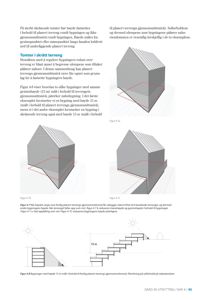 Bildet viser 3D-modeller (renderinger) av bygninger i ulike terrengforhold, illustrert i en teknisk tekst om byggehøyde og solforhold.