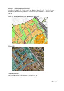 Dokumentet inneholder en reguleringsplan (kart) og et flyfoto som viser et område med fritidsbustader.