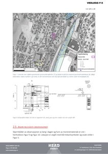 Kart over et område med bygningsplasseringer, grunnvannsundersøkelser og borehull.