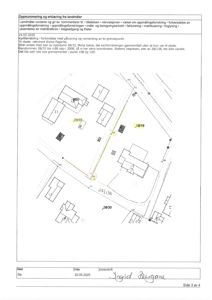 Situasjonsplan som viser eiendomsgranser, eiendomsnummer (f.eks. 28/33, 28/19) og eiendomsnavn (Mona Isene).