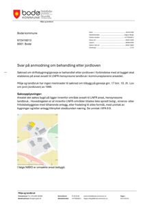 Et kart som viser et areal med bygninger (grå) og en søkt bebyggelse (gult).