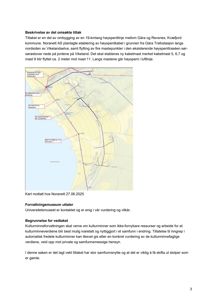Kart som viser ruting for en planlagt høyspentlinje og plassering av mastepunkter i et landskap.