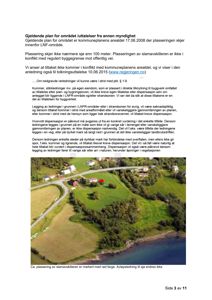 Fotografi av et landskap med hus, skog og vann, illustrerende plassering av slamavskilleren.