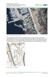 Bildet viser en flyfoto (Figur 7) og en utklipp fra et kart (Figur 8) som illustrerer et geoteknikk-rapportens innhold.