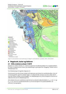 Et løsmassekart som viser geologiske forhold i området, inkludert tidligere undersøkelser og markeringer av tiltak.
