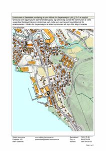 Oversiktskart over et område i Ulstein kommune med en markert pinn (pin) som viser en spesifikk lokasjon. Kartet viser gater, bebyggelse og terrengforhold.