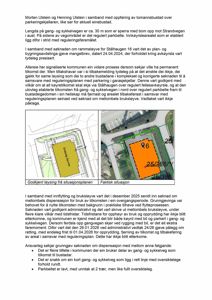Bildet viser en situasjonsplan med to deler: venstre side viser en godkjent løsning fra situasjonsplanen, og høyre side viser faktisk situasjon med et markert område (oransje) og en grønn linje som indikerer en vei eller grense.
