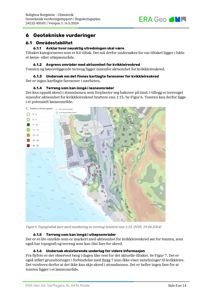 Topografisk kart med markering av terrengbratthet og kvikkleiresoner.