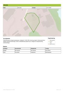 Et kart over et område (FKB-ARS) som viser arealressurser, topografi og vegetasjon.