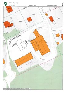 Situasjonsplan for Nordreisa Brannstasjon som viser bygningers plassering, tomtegrenser (f.eks. 47/385, 47/51) og veier (Meierivegen).