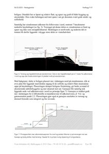Tegninger som viser snitt gjennom eiendommen for å illustrere høydeforskjell, terrengform og plassering av bygning i forhold til adkomstvei.