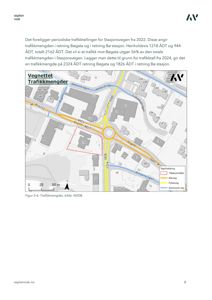 Kart over Vegnettet Trafikkmengder som viser veinett, trafikkdata og veiklassifiseringer for Stasjonsvegen.
