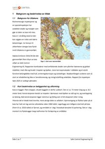 Et kart over et kystnært område med bygninger og en markert kai (gult område).