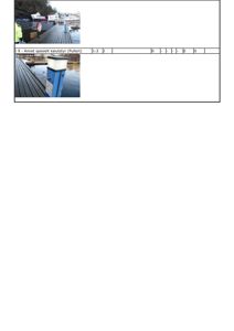 Fotografier av kaiutstyr (en person ved kai og et nærbilde av en blå kaiutstyr), inkludert i et dokument med tabellstruktur.