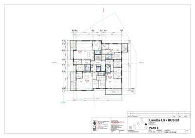 Etasjeplan (PLAN 6) som viser romfordeling, stueplan og mål for en bolig.
