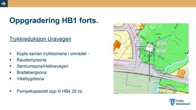 Et kart som viser et område med overlappende trykksoner (Raudemyrsona, Sentrumsona, Brattebergsona, Vikebygdsona) og koordinater.