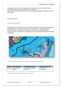 Kartutsnitt som viser planområdet plassert i et landskapsområde (NRL-kart).