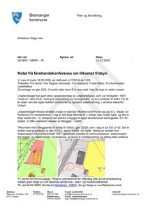 Kartutsnitt fra Bremanger kommune som viser planfremål (rosa) og LNF-fremål (grønn) for tomta til Vidsyn, gbn 22/5,3.