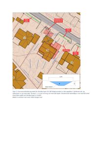 Situasjonsplan som viser tomtens beliggenhet i forhold til nabolag, gater og infrastruktur (grøft, vannledning).
