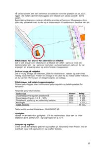 Kartutsnitt som viser tomt, bebyggelse og en sirklet badstue med avstandsmålinger.