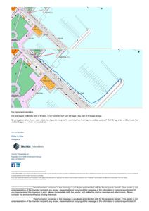 Situasjonsplan som viser tomt, vei, vann og bygninger med adresser.