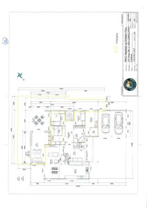 Etasjeplan som viser romfordeling, møbler og dimensjoner for en bolig.